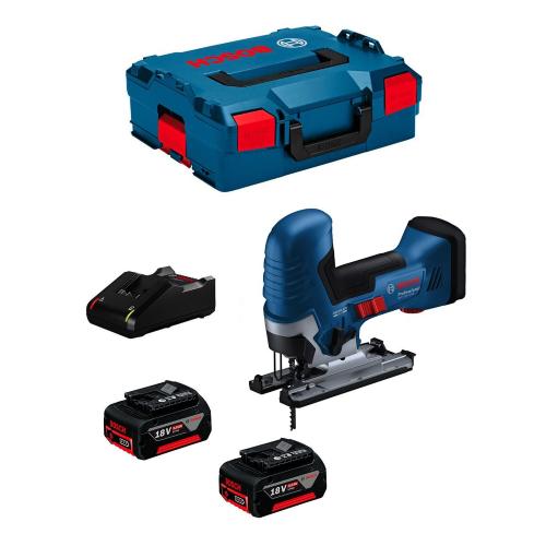 Seghetto Alternativo BOSCH GST 18V-125 S (2 x 5,0 Ah + GAL18V-40 + L-Boxx 136)