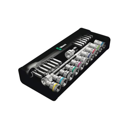 Set di bussole e inserti per avvitare WERA 8100 SC 8 Zyklop 1/2" (28 pezzi)