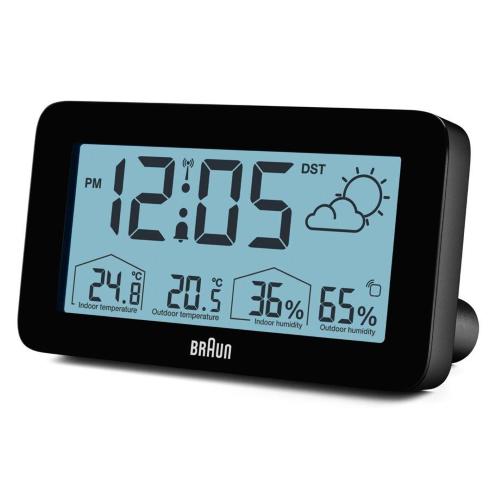 BRAUN BC 13 BP DCF STAZIONE METEO RADIOCONTR. NERO MOD. 67604 EAN 4007218676047