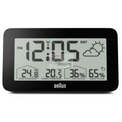 BRAUN BC 13 BP DCF STAZIONE METEO RADIOCONTR. NERO MOD. 67604 EAN 4007218676047