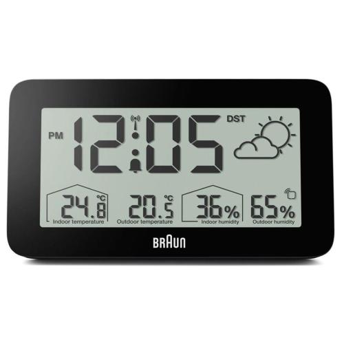 BRAUN BC 13 BP DCF STAZIONE METEO RADIOCONTR. NERO MOD. 67604 EAN 4007218676047