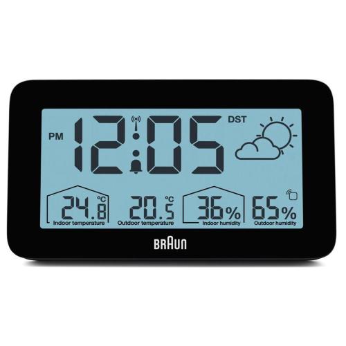 BRAUN BC 13 BP DCF STAZIONE METEO RADIOCONTR. NERO MOD. 67604 EAN 4007218676047