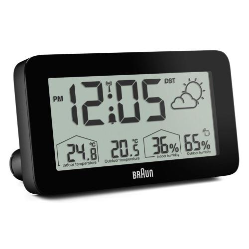 BRAUN BC 13 BP DCF STAZIONE METEO RADIOCONTR. NERO MOD. 67604 EAN 4007218676047