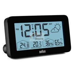 BRAUN BC 13 BP DCF STAZIONE METEO RADIOCONTR. NERO MOD. 67604 EAN 4007218676047