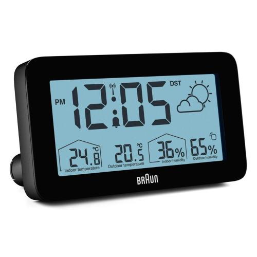 BRAUN BC 13 BP DCF STAZIONE METEO RADIOCONTR. NERO MOD. 67604 EAN 4007218676047