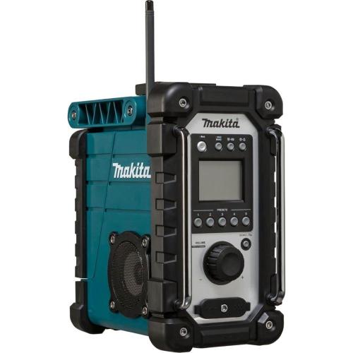 Makita DMR116 – Radio da Cantiere Cordless 14,4/18 V FM/AM – Compatibile Batterie LXT – Audio Stereo & AUX