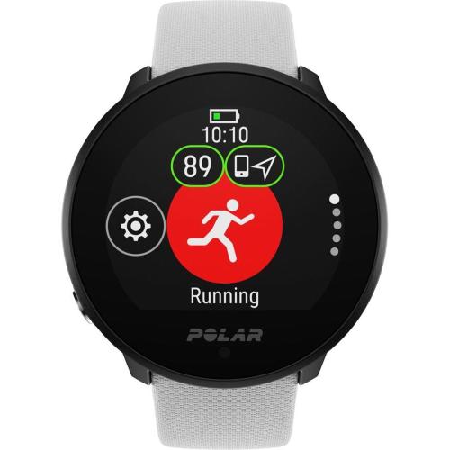 POLAR UNITE BIANCO S-L CINTUR. SILICONE CHIUSURA SPILLO MOD. 900108444 EAN 725882064277