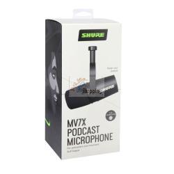SHURE MV7X MICROFONO DINAMICO PODCAST XLR NERO MOD. MV7X EAN 42406738071