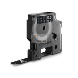 ORIGINALE DYMO Nastro Bianco su nero 1978365 D1 - Durable Etichette - Bianco su nero - 12mm x 3m 1978365  EAN 3501179783659