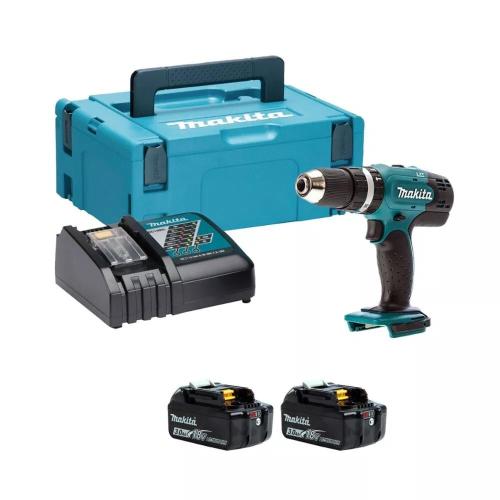 Trapano combinato Makita DHP453RFJ 2x3Ah 18V Li-Ion con Makpac2    