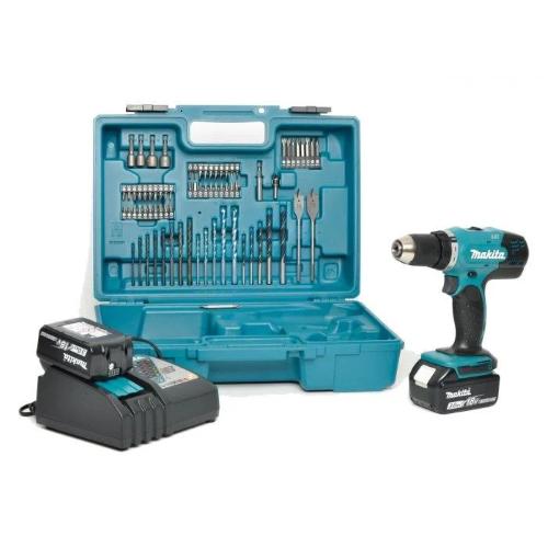 Makita DHP453RFX4 Trapano avvitatore a batteria 13 mm 42 Nm 1300 giri/min 19500 bpm 2x3 Ah 18 V Li-Ion + accessori + custodia