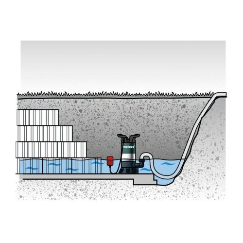 METABO PS 18000 SN POMPA SOMMERSA PER ACQUE NERE MOD. 80251800000 EAN 4003665502311