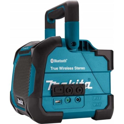 Altoparlante Bluetooth senza fili Makita DMR203 agli ioni di litio da 18 V con adattatore di alimentazione CA    