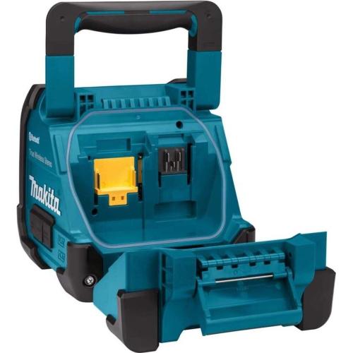 Altoparlante Bluetooth senza fili Makita DMR203 agli ioni di litio da 18 V con adattatore di alimentazione CA    