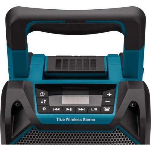 Altoparlante Bluetooth senza fili Makita DMR203 agli ioni di litio da 18 V con adattatore di alimentazione CA    