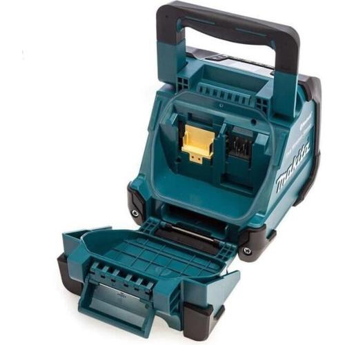 Altoparlante Bluetooth senza fili Makita DMR203 agli ioni di litio da 18 V con adattatore di alimentazione CA    