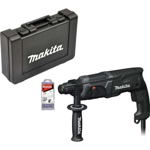 Makita HR2470BX40 Trapano a percussione 2,7J 1100 giri/min 4500 bpm 780W + accessori + custodia    
