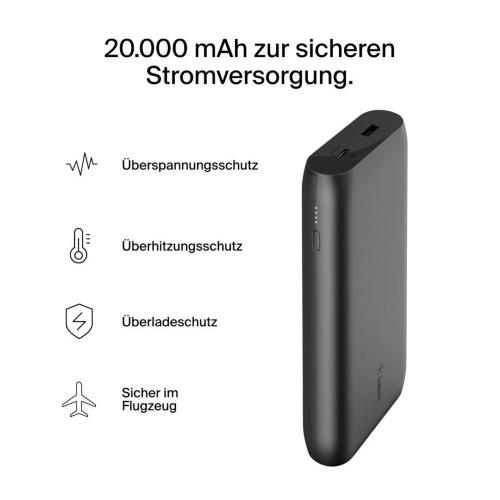 BELKIN BOOST CHARGE 3 PORT LAPT. 20.000MAH 65W USB-C/A BPB020BTBK MOD. BPB020BTBK EAN 745883887064