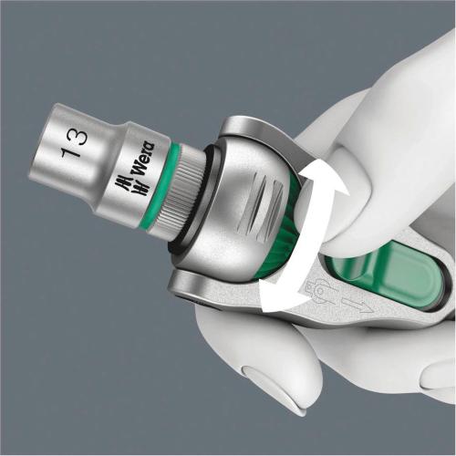 WERA 8100 SA 2 KIT CRICCHETTO ZYKLOP SPEED ATTACCO DA 1/4 MOD. 5003533001 EAN 4013288121103