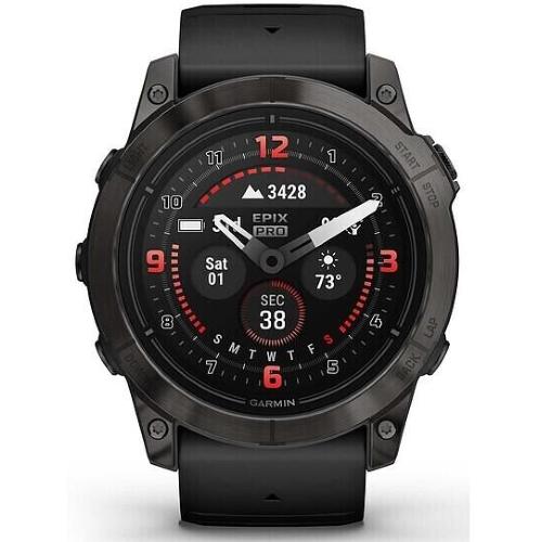 GARMIN EPIX PRO (GEN 2) (51MM) SAPPHIRE SCHWARZ/SCHIEFERGRAU MOD. 010-02804-01 EAN 753759318192