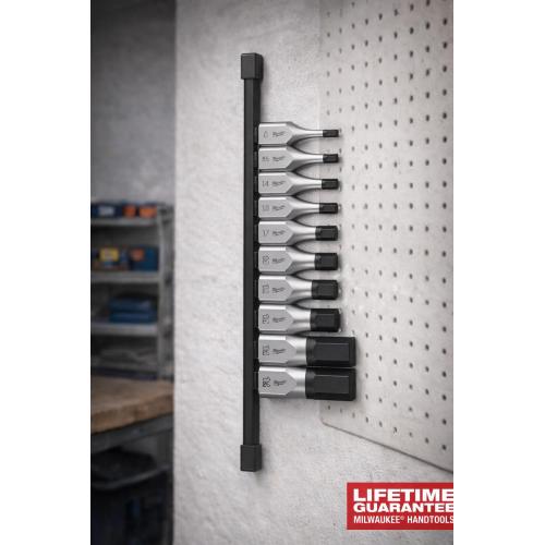 Milwaukee set chiavi a bussola esagonali 1/2 10 pezzi