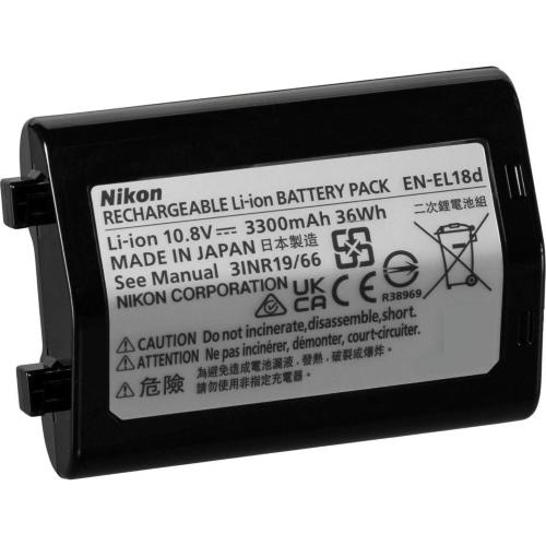 NIKON EN-EL18D BATTERIA IONI LITIO MOD. VFB12902 EAN 4960759909220