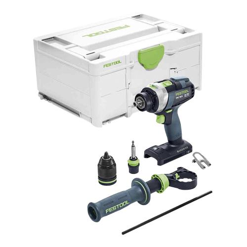 Trapano a Percussione FESTOOL QUADRIVE TPC 18/4 I-Basic (Solo corpo + Systainer SYS3 M 187)
