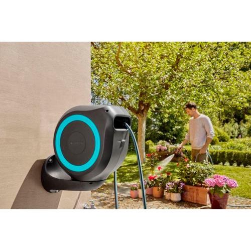 GARDENA AVVOLGITUBO A PARETE ROLLUP M (TURCHESE) 20 M MOD. 18610-20 EAN 4078500051972