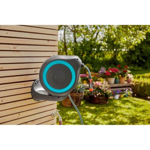 GARDENA AVVOLGITUBO A PARETE ROLLUP M (TURCHESE) 20 M MOD. 18610-20 EAN 4078500051972