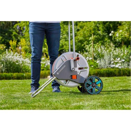 GARDENA CARRELLO AVVOLGITUBI AQUAROLL L EASY METALLO MOD. 18550-20 EAN 4078500045087