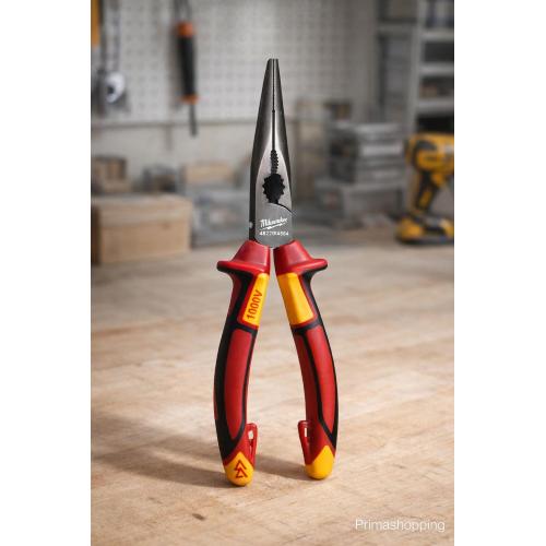 Milwaukee pinza a becchi lunghi 205 mm, presa multipla
