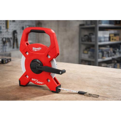 Milwaukee rotella con cassa aperta nastro fibra vetro 60m