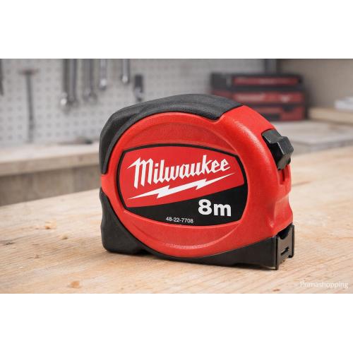 Milwaukee Flessometro Slim 8m x 25 mm
