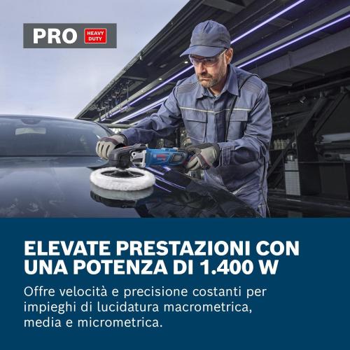 Lucidatrice Bosch GPO14-180S 180mm 3500rpm 1400W    
