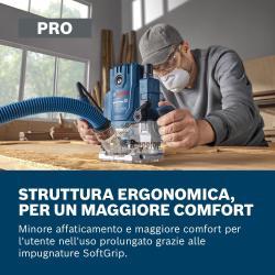 Fresatrice verticale Bosch GOF20-12 1/2"-1/4" 25000 giri/min 2000W    