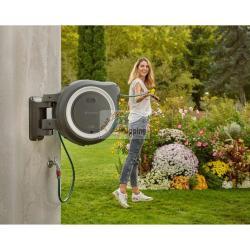 GARDENA AVVOLGITUBO PARETE BATT. POWERROLL XXL 18V SET 40 M MOD. 18647-20 EAN 4066407002456