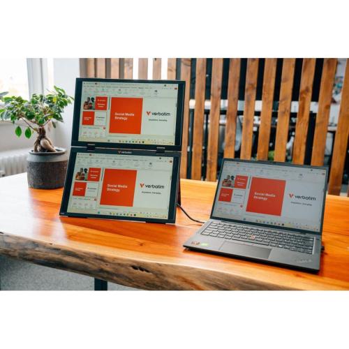 VERBATIM PORTABLE 15.6 DUAL MONITOR ESSENTIALS MOD. 32403 EAN 23942324034