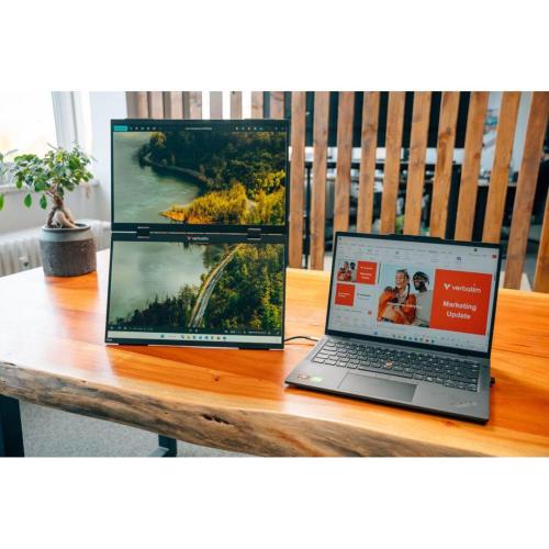 VERBATIM PORTABLE 15.6 DUAL MONITOR ESSENTIALS MOD. 32403 EAN 23942324034