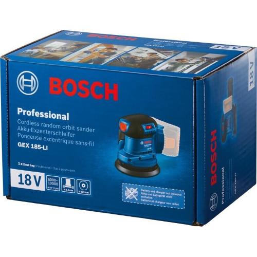 BOSCH GEX 185-LI  MOD. 06013A5020 EAN 4059952608365