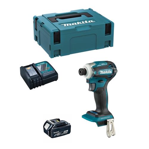 Avvitatore ad Impulsi MAKITA DTD172RTJ1 (1 x 5,0 Ah + DC18RC + MAKPAC 2)