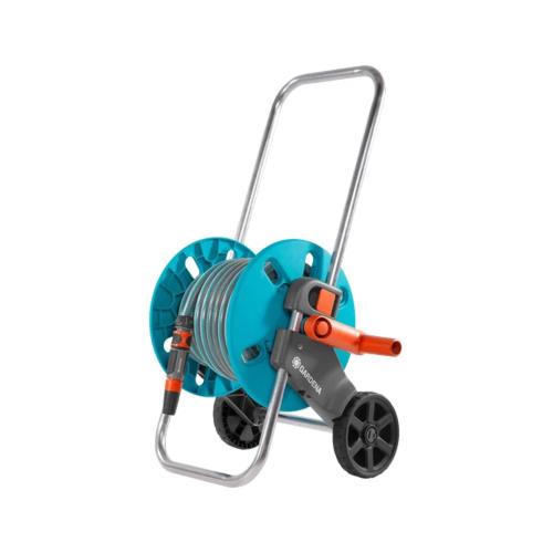 Set carrello avvolgitubo + accessori GARDENA CleverRoll S