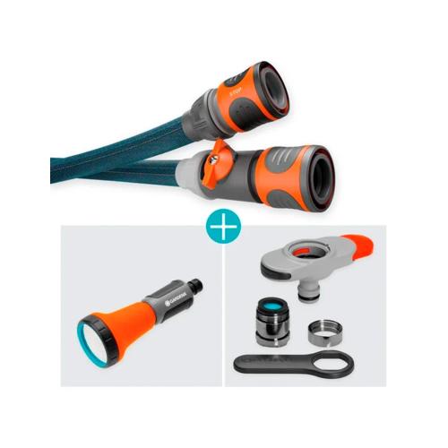 Tubo textil liano xtreme con connettore per rubinetti GARDENA 10m