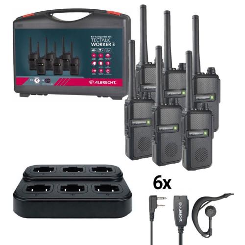 ALBRECHT TECTALK WORKER 3 CASE 6 PCS. KOFFERSET HANDWERK MOD. 29827 EAN 4032661298270