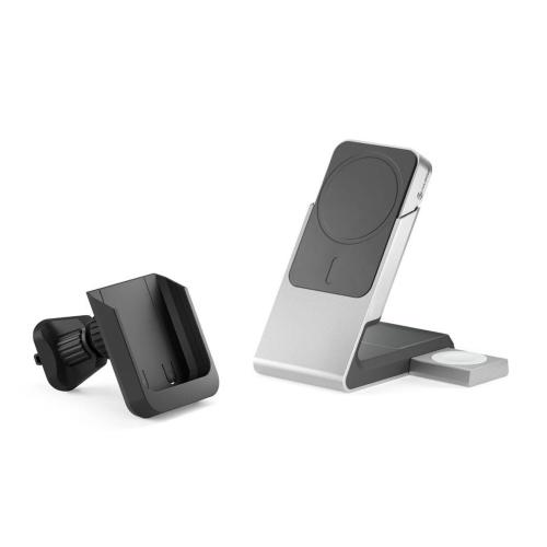 ALOGIC MATRIX+ WIRELESS 3-IN-1 CHARGING ST.MAGSAFE + VENT MOUNT MOD. MM31CPBCBK-G EAN 9350784028402