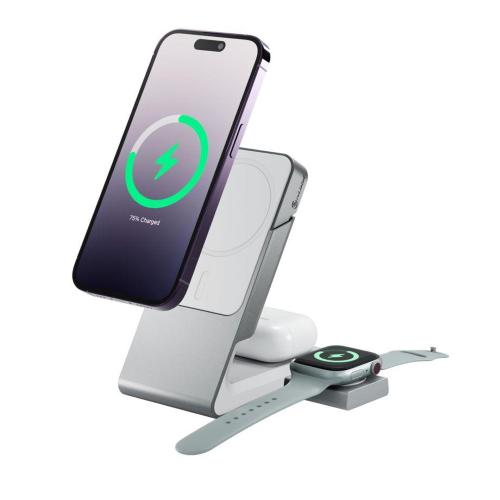 ALOGIC MATRIX+ 3-IN-1 MAGNETIC CHARGER+POWER BANK+AW PUK BIANCO MOD. MSPBDDAWCWH-G EAN 9350784027795