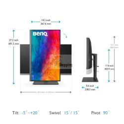 BENQ PD2706U MONITOR IPS 3840 X 2160 16:9 27 MOD. 9H.LLKLB.QEE EAN 4718755095870