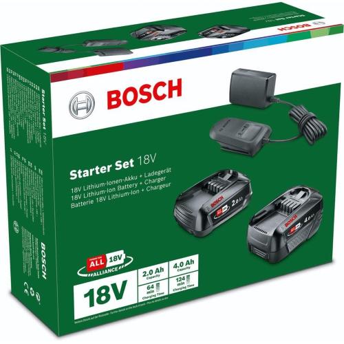 BOSCH STARTER-SET 18 V 2AH + 4AH + AL18V-20 EU MOD. 1600A027U9 EAN 4053423231434