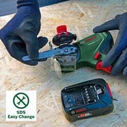 BOSCH UNIVERSALCUT 18V-65 INKL. 2,5AH AKKU + LADER MOD. 06033D5202 EAN 4053423240993