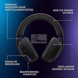 LOGITECH G G325 LIGHTSPEED PC-HEADSET SCHWARZ BT 5.2 MOD. 981-001524 EAN 5099206129856