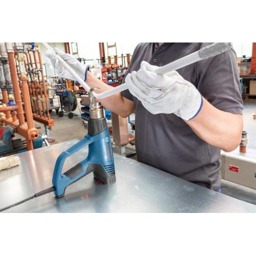 Pistola ad aria calda Bosch GHG23-66 650C 2300W + accessori + custodia    